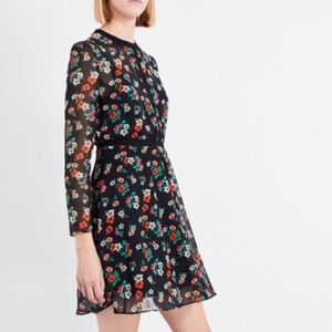 🦋 Maje Floral Long Sleeve Dress